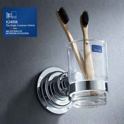 Стакан для зубных щеток и пасты, пластик/стекло GERHANS K24006 - фото